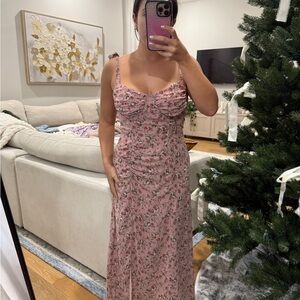 Floral Pink Maxi Dress by ASTR the label